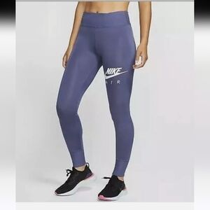 NIKE Fast Womens 7/8 Running jogger Tights Sanded Purple/blue -Size Medium
